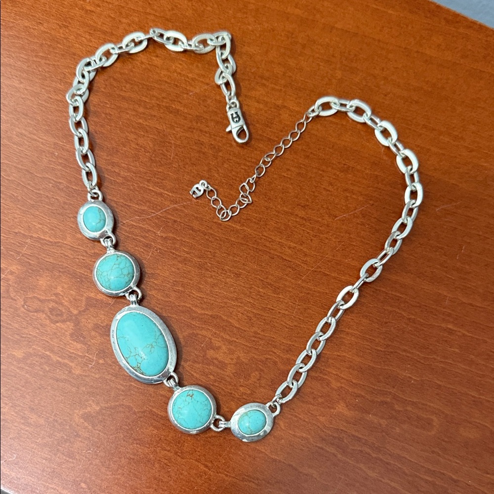 Silver and Turquoise Necklace